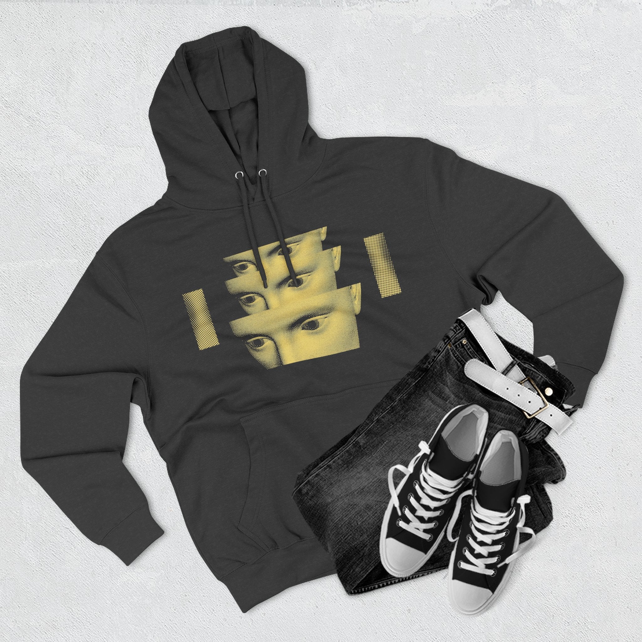 Trendy Three-Panel Fleece Hoodie CASO