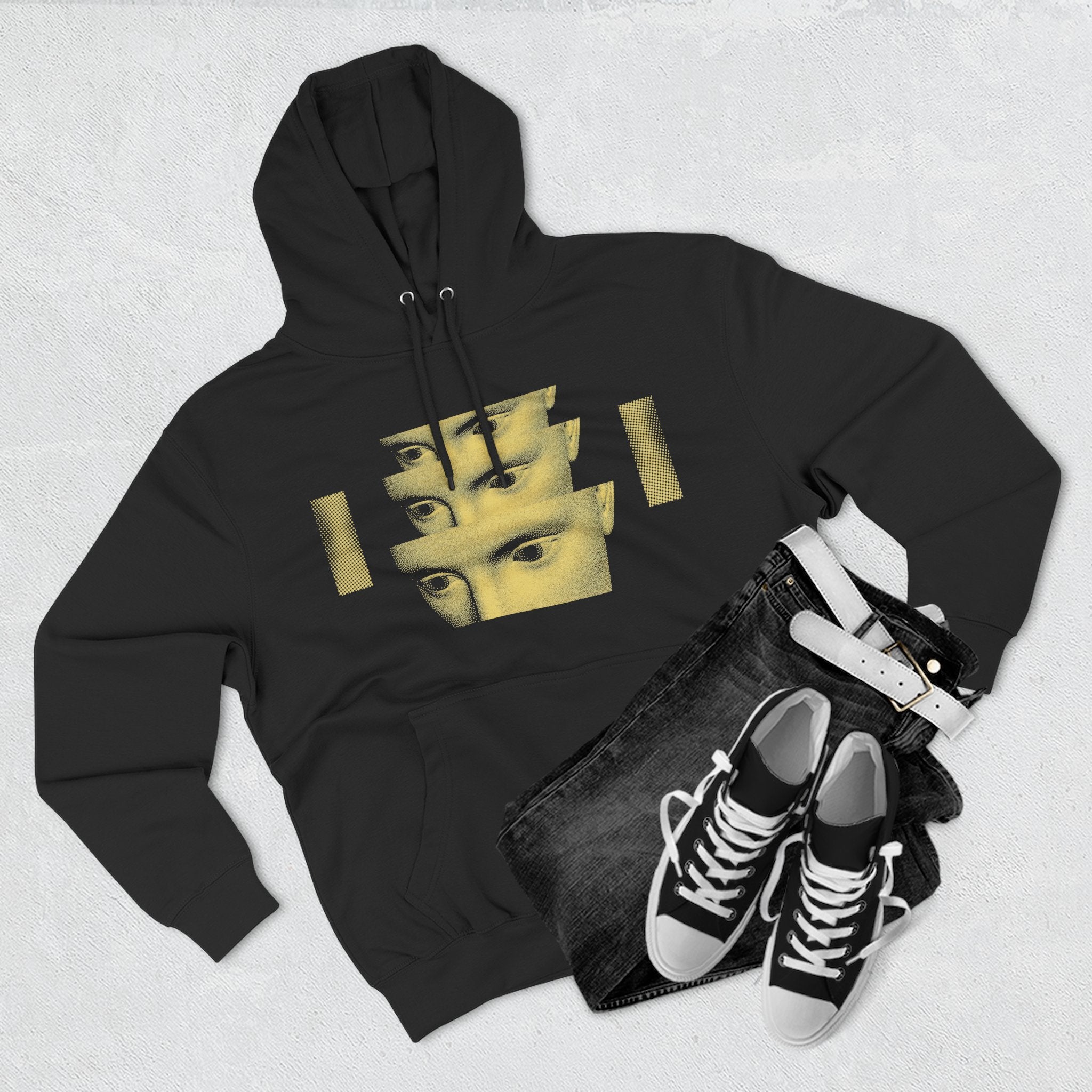 Trendy Three-Panel Fleece Hoodie CASO